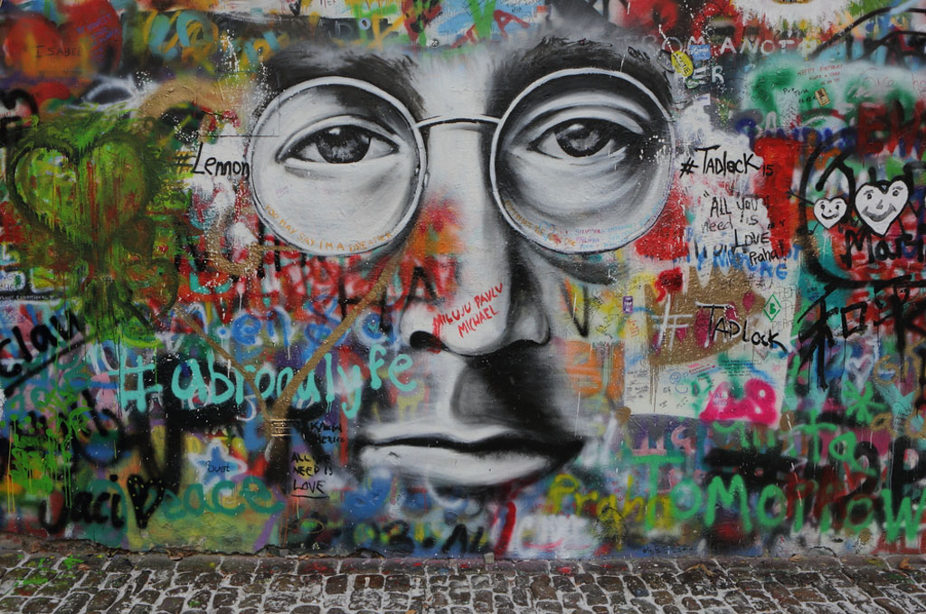 John Lennon Wall and campsite park