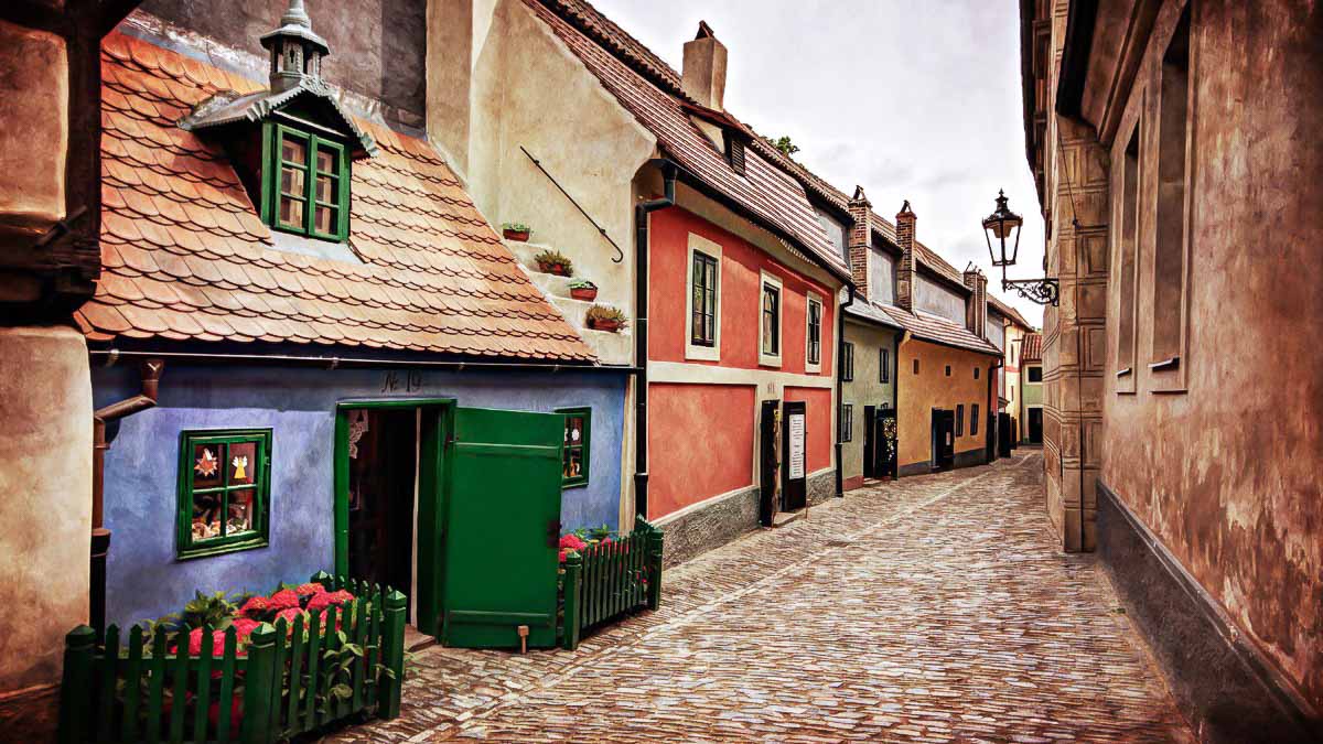 Golden street and Kafka house